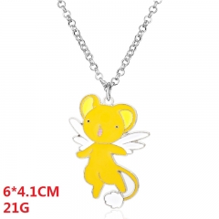 Card Captor Sakura Cartoon Jewelry Japanese Cute Anime Necklace 21g