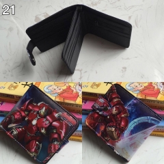 Iron Man Cosplay Colorful Cool Folding Purse Anime Short Wallet