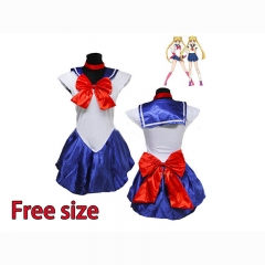 Sailor Moon Cartoon Cosplay Wholesale Japanese Blue Anime Costume