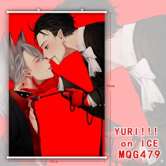 Yuri On Ice Popular Japanese Cartoon 3D Print Fashion Anime Wallscrolls 60*90CM