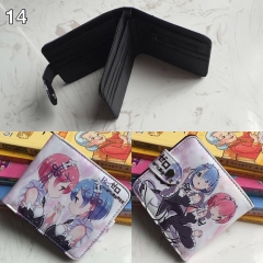 Zero Kara Hajimeru Isekai Seikatsu Colorful Folding Purse Anime Short Wallet