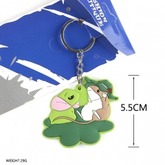 Travel Frog Cosplay Game Soft Plastic Pendant Anime Keychain