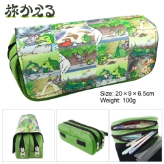 Travel Frog Hot Game Cartoon Pen Case Wholesale Anime PU Pencil Bag 100g