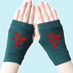 Fate Stay Night Print Patten Comfortable Atrovirens Anime Gloves 14*8CM