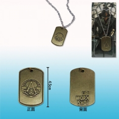 Assassin's Creed Bronze Cool High Quality Two Sides Wholesale New Arrivals Anime Necklace