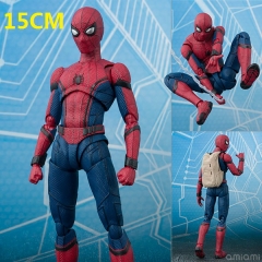 Bandai SHF Spider Man Cartoon Toys Wholesale Anime Figure Collection 15CM
