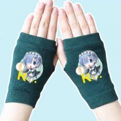 Re:Zero kara Hajimeru lsekai Seikatsu Q Version Rem Atrovirens Anime Gloves 14*8CM