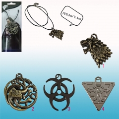 Game of Thrones Cosplay Pendant 3 Style Design Anime Keychain