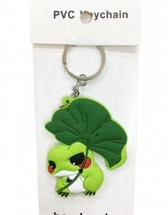 Travel Frog Cute Soft Two Side Print Anime Plastic Keychain 30g