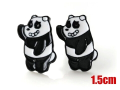 We Bare Bears Panda Cartoon Fashion Jewelry Wholesale Anime Earing 1.5CM