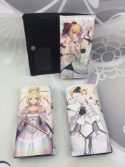 Fate Stay Nnight Packing Cartoon PU Purse Anime Long Wallet
