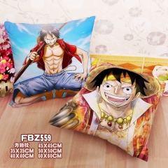 One Piece Cartoon Soft Wholesale Japanese Square Anime Pillow 45*45CM