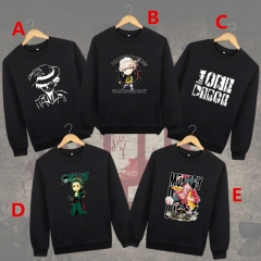 One Piece 5 Designs Round Neck Long Sleeve Fashion Comfortable Anime Hoodie