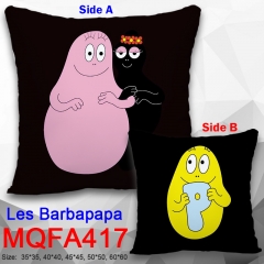 Les Barbapapa Anime Cartoon Lovely Soft Two Sided Pillow 45*45cm