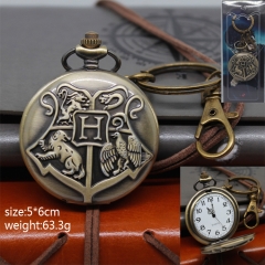 Harry Potter Cosplay Movie Clock Pendant Anime Pocket Watch Necklace