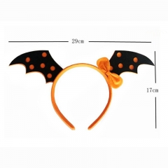 Halloween Bat Wing Orange Hari Hoop Anime Hair Clip