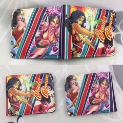 Wonder Woman Cartoon Purse Wholesale Hot Movie Anime Short Wallet