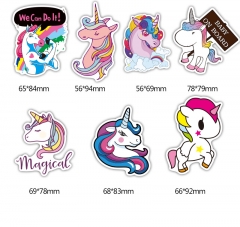 7pcs/lot Unicorn Cartoon Funny Wholesale Anime Stickers