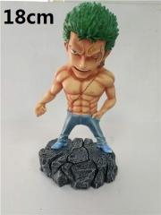 One Piece Zoro Cartoon Model Toys Japanese Anime Figure 18cm