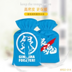 Gintama Cartoon Hands Blue Anime Hot-water Bag For Warm