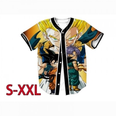 Dragon Ball Z Cartoon 3D Printed Hot Popular Anime Short Sleeve T Shirt