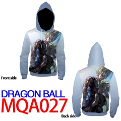Dragon Ball Z Print Warm Comfortable Colorful Long Sleeve Anime Hooded Hoodie