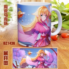 Enmusubi no Youko-chan Cartoon Color Printed Ceramics Anime Mug Cup