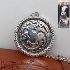 Game of Thrones Cosplay Dragon Pattern Pendant Anime Necklace