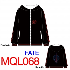 Fate Stay Night Japanese Game Cosplay Print Long Sleeve Anime Warm With Hat Hoodie