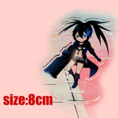 Black Rock Shooter Cartoon Acrylic Figure Double Side Printed Anime Standing Plates 8cm
