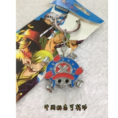 One Piece Chopper Cartoon Chain Accessories Wholesale Japanese Anime Keychain