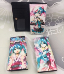 Hatsune Miku  Packing Cartoon PU Purse Anime Long Wallet