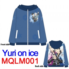 Japanese Cartoon Yuri On Ice Anime Soft Hoodie