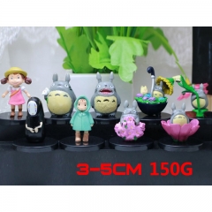 My Neighbor Totoro Cartoon Mini Toys Decoration 9pcs/set Anime Action Figures 3-6cm 150g