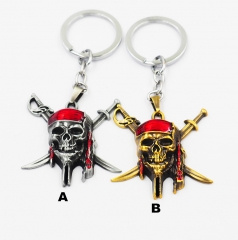 Pirates of the Caribbean Alloy Anime Keychain