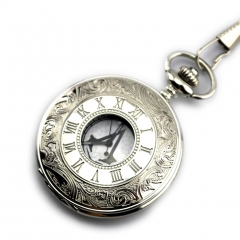 Assassin's Creed Cosplay Silver Color Pendant Anime Pocket Watch