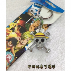 One Piece Luffy Cartoon Chain Accessories Wholesale Japanese Anime Keychain