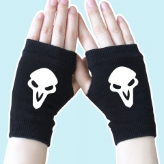 Overwatch Game Bleach Marks Black Warm Anime Gloves 14*8CM