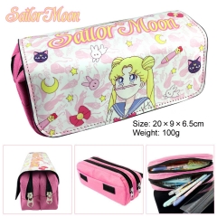 Sailor Moon Cartoon Pen Case Popular Japanese Anime PU Pencil Bag 100g