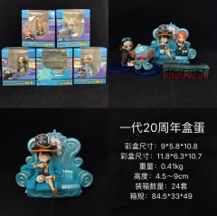 One Piece 1 Generation 20th Anniversary Japanese Manga Cartoon Anime Figure Toys Set