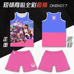 Overwatch DVA Vest and Short Pant Anime Costume Suit