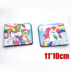 Unicorn Cartoon Purse Cute Design Hot Sale Anime PU Leather Short Wallet