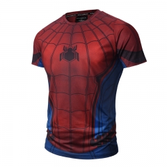 Spider Man Cartoon Tights Wholesale Printed Anime Short Sleeve T Shirt