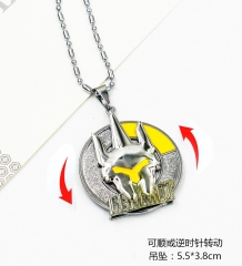 Overwatch Rotatable Pendant Anime Necklace