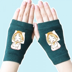 Natsume Yuujinchou Cute Atrovirens Anime Knitted Gloves 14*8CM