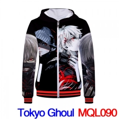 Tokyo Ghoul Cosplay Cool Thick For Boys Anime Zipper Hoodie