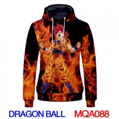 Dragon Ball Z Cosplay Japanese Cartoon Thick Anime Hoodie
