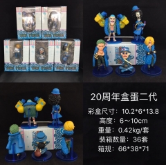 One Piece 2 Generation 20th Anniversary Cartoon Toys Japanese Anime PVC Figure Set