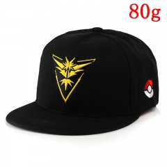 Pokemon Cartoon Yellow Logo Cosplay Hat Embroidery Japanese Anime Baseball Cap 80g