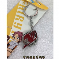 Fairy Tail Cartoon Chain Accessories Wholesale Red Pendant Anime Keychian